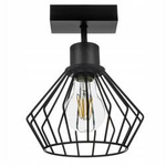 Lampa Sufitowa LX- 1021 Czarna 1x E27 LEDLUX