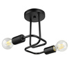 Lampa Sufitowa LX- 1322 Czarna 2x E27 LEDLUX