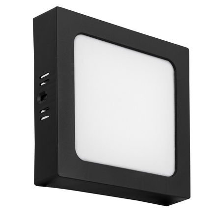 Panel LED natynkowy 18W NW czarny 17,5x17,5cm Plafon lampa sufitowa kwadrat LEDLUX