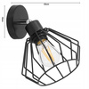 Kinkiet Lampa Ścienna LX- 1364 Czarna  1x E27 LEDLUX