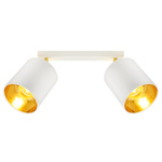 Lampa Sufitowa LX- 1385 Biała + Złoto 2x E27 LEDLUX