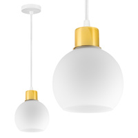 Lampa LX1063 WHITE + GOLD  1x E27