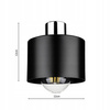 Kinkiet Lampa Ścienna LX- 1034 Czarna + Chrom 1x E27 LEDLUX