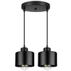 Lampa Wisząca LX- 1061 Czarna 2x E27 LEDLUX