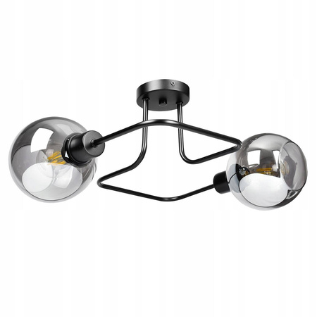 Lampa Sufitowa LX- 1210 Czarna 2x E27 LEDLUX