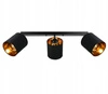 Lampa Sufitowa LX- 1268 Czarna + Złoto 3x E27 LEDLUX