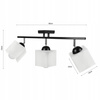 Lampa Sufitowa LX- 1115 Czarna 3x E27 LEDLUX