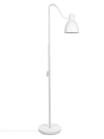 Lampa Podłogowa Biała Regulowana, Klosz E27 na Elastycznym Ramieniu LPD-002  E27 LEDLUX