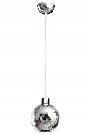 Lampa Wisząca LX- 1005 Srebrna 1x E27 LEDLUX