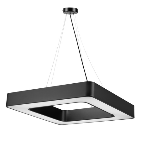 Lampa Sufitowa Wisząca LED Kwadratowa LX- 903 72W Czarna biała neutralna LEDLUX