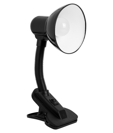 Lampka Biurkowa na Klip Czarna z Elastycznym Ramieniem E27 LX-1813 BLACK LEDLUX