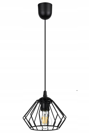 Lampa Wisząca LX- 1030 Czarna 1x E27 LEDLUX