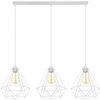 Lampa Wisząca LX- 1024 Biała 3x E27 LEDLUX