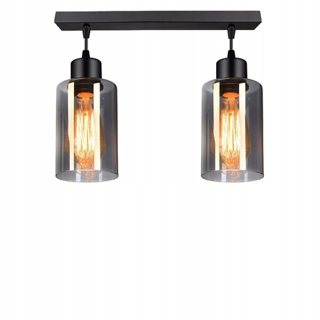 Lampa Wisząca LX- 1220 Czarna 2x E27 LEDLUX 