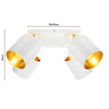 Lampa Sufitowa LX- 1386 Biała + Złoto 4x E27 LEDLUX