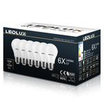 6x Żarówka LED E27 A60 10W = 100W 1000lm 4000K LEDLUX