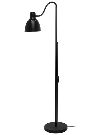 Lampa Podłogowa Czarna Regulowana, Klosz E27 na Elastycznym Ramieniu LPD-002 BLACK E27 LEDLUX