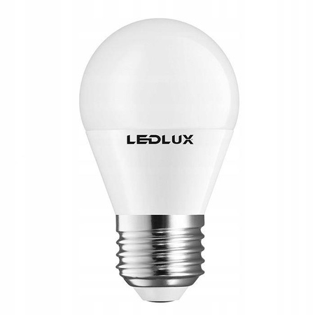 Żarówka LED E27 G45 6W = 60W 600lm 3000K  biała ciepła LEDLUX