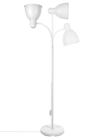 Lampa Podłogowa Biała Regulowana, Klosz E27 na Elastycznym Ramieniu LPD-002  E27 LEDLUX