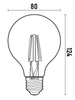 Żarówka LED E27 A80 6W = 50W 800lm 3000K biała ciepła LEDLUX