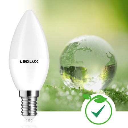 6x Żarówka LED E14 B35 12W = 110W 1000lm 6000K LEDLUX