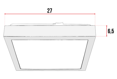 Plafon Lampa Sufitowa LX- 909 Czarny 2x E27 LEDLUX