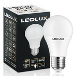 Żarówka LED E27 A60 15W = 120W 1600lm 6000K LEDLUX