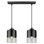 Lampa Sufitowa LX- 1278 Czarna  2x E27