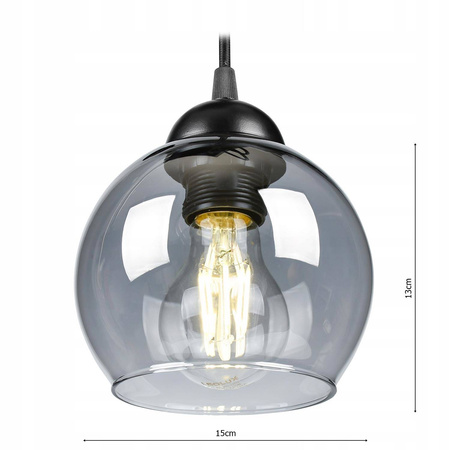 Lampa Wisząca LX- 1199 Czarna 5x E27 LEDLUX