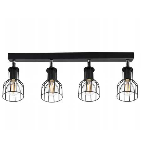 Lampa Sufitowa LX- 1336 Czarna 4x E27 LEDLUX