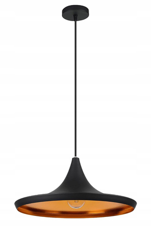 Lampa Wisząca PT-413-A Czarna 1x E27 LEDLUX