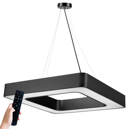 Lampa Sufitowa Wisząca LED Kwadratowa LX- 903 72W Czarna biała neutralna LEDLUX