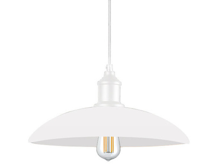 LAmpa Wisząca PT- 607 Biała 1x E27 LEDLUX