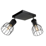 Lampa Sufitowa LX- 1332 Czarna 2x E27 LEDLUX