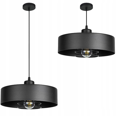 Lampa Wisząca LX- 1127 Czarna 1x E27 LEDLUX