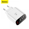 Ładowarka Sieciowa Lustrzana Biała 3xUSB 3.4A CCALL-BH02 BASEUS