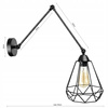 Kinkiet Lampa Ścienna LX- 1064 Czarna 1x E27 LEDLUX