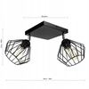 Lampa Sufitowa LX- 1087 Czarna 2x E27 LEDLUX