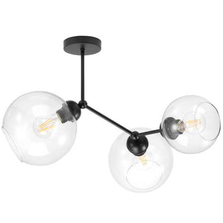 Lampa Sufitowa LX- 1299 Czarna 3x E27 LEDLUX