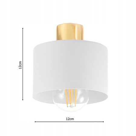 Lampa Sufitowa LX- 1020 Biała + Złoto 3x E27 LEDLUX