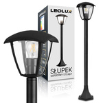 Lampa Ogrodowa Stojąca Słupek Latarnia E27 LX- 711 Czarna 100cm LEDLUX