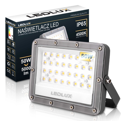 Halogen LED naświetlacz lampa 50W 5000lm Premium reflektor zewnętrzny NW LEDLUX