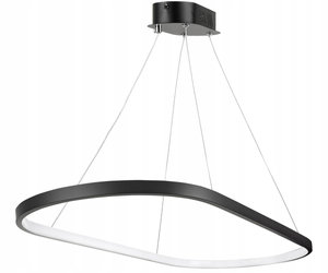 Lampa Sufitowa Wisząca LED Owalna LX- 928 39W Czarna biała neutralna LEDLUX