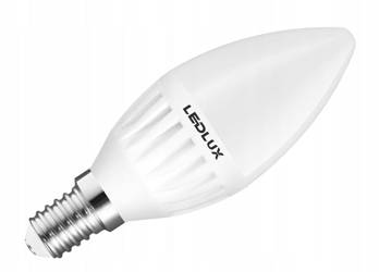 Żarówka LED E14 B35 10W = 90W 850lm 6000K LEDLUX