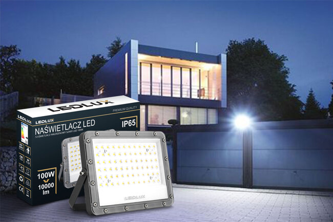 Halogen LED naświetlacz lampa 100W 10000lm Premium reflektor zewnętrzny NW LEDLUX