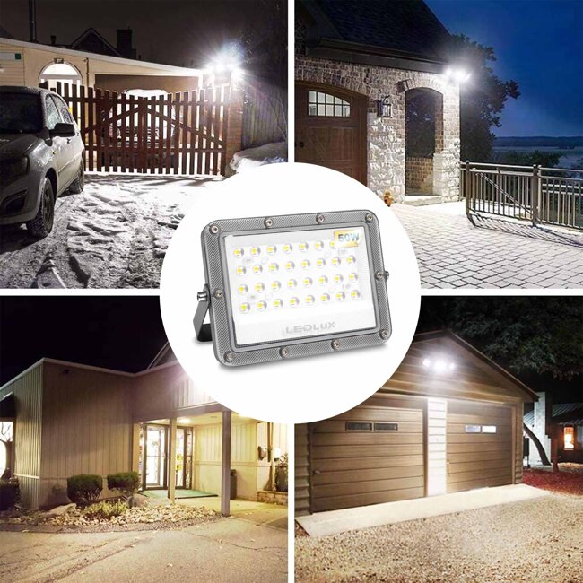 Halogen LED naświetlacz lampa 50W 5000lm Premium reflektor zewnętrzny NW LEDLUX
