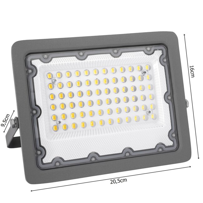 Halogen LED naświetlacz lampa 50W 5000lm reflektor zewnętrzny biała neutralna LEDLUX