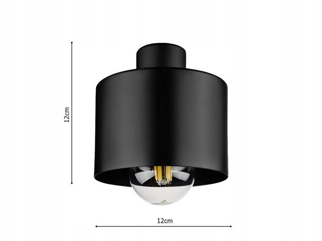 Kinkiet Lampa Ścienna LX- 1034 Czarna 1x E27 LEDLUX