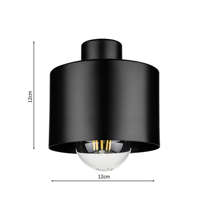 Lampa Sufitowa LX- 1036 Czarna 3x E27 LEDLUX