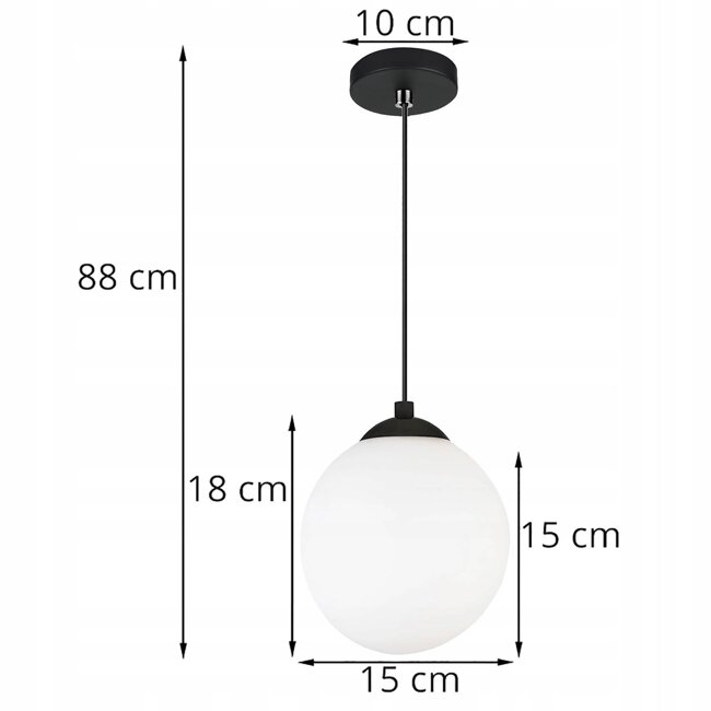 Lampa Sufitowa LX- 1284 Czarna 1x E27 LEDLUX